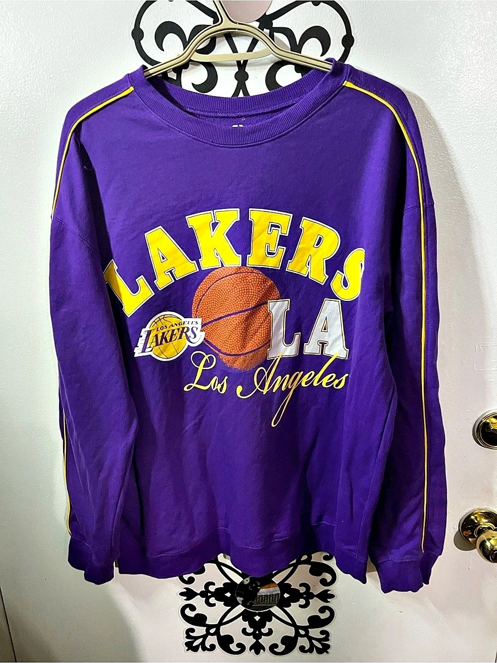 NBA Los Angeles Lakers Purple & Yellow XL Like New